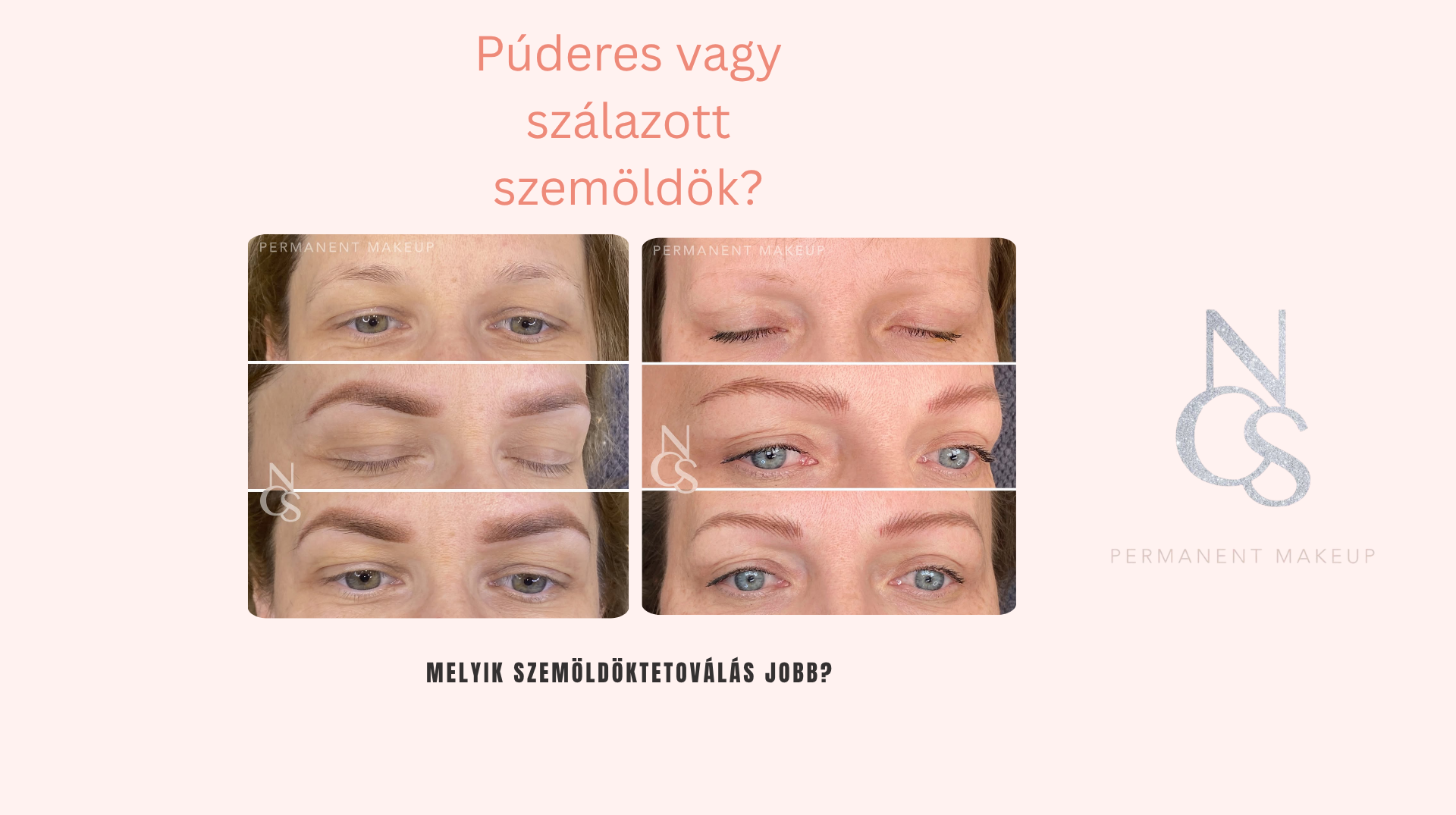 Púderes vagy szálazott szemöldök? Így döntsd el
